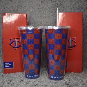 NWT Minnesota Twins Double Walled Tumbler Set of 2